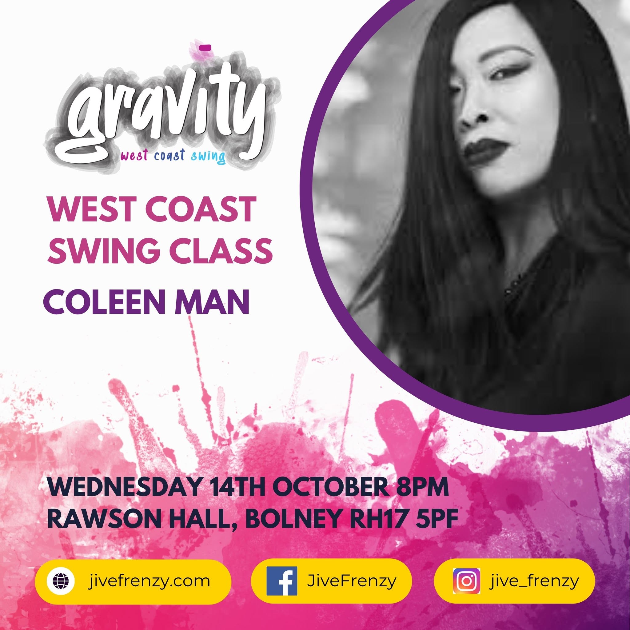 WCS Class night with Coleen Man ALL LEVELS WELCOME — WED 14 OCT