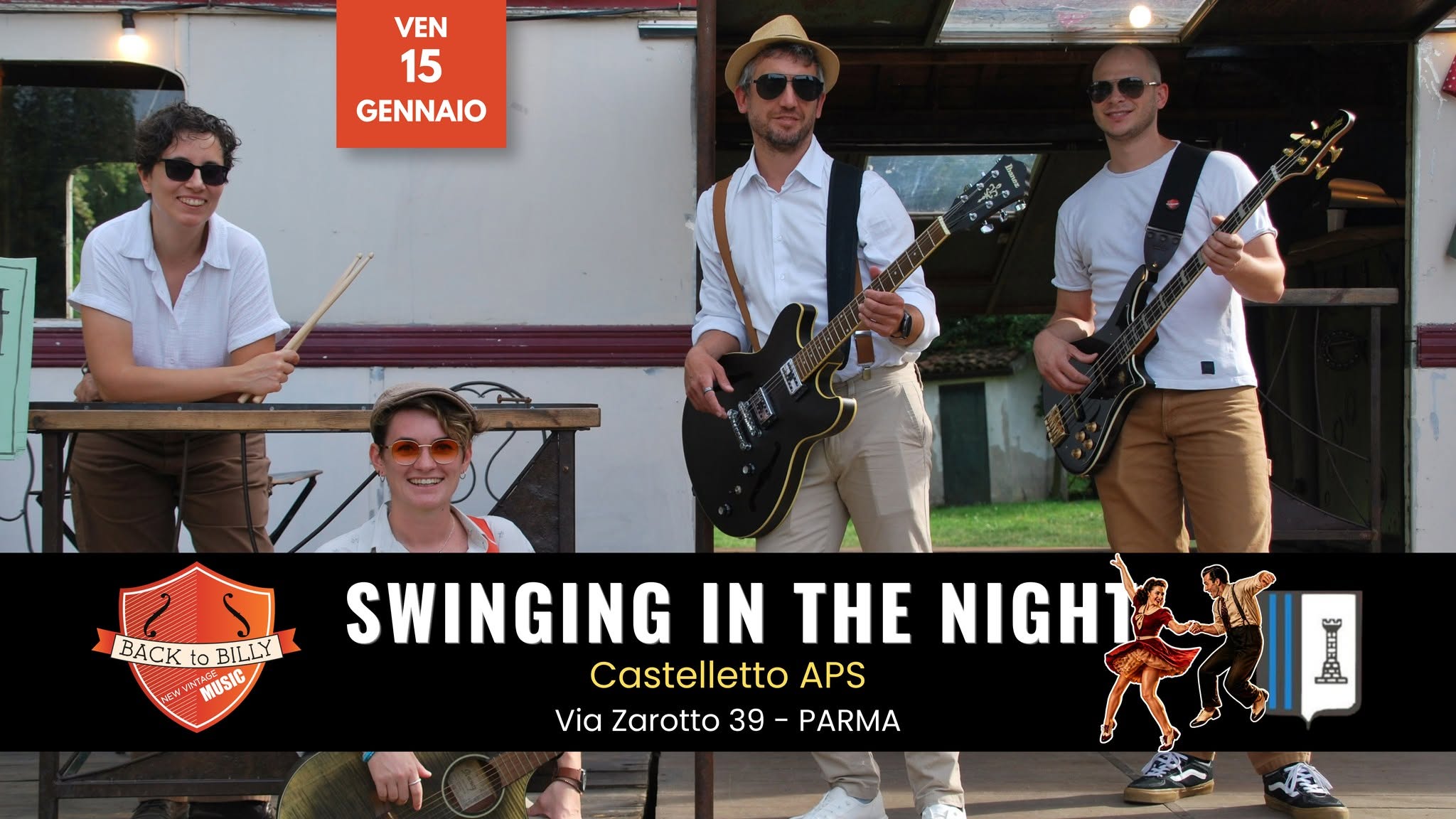 ๐ Swinging in the night con i ๐ธBack to Billy โ FRI 15 JAN 2027