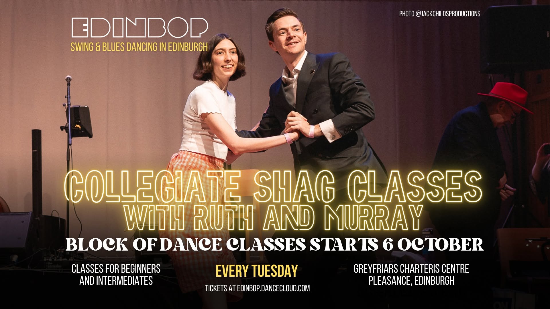 Collegiate Shag dance classes with Ruth and Murray in October — TUE 13 OCT