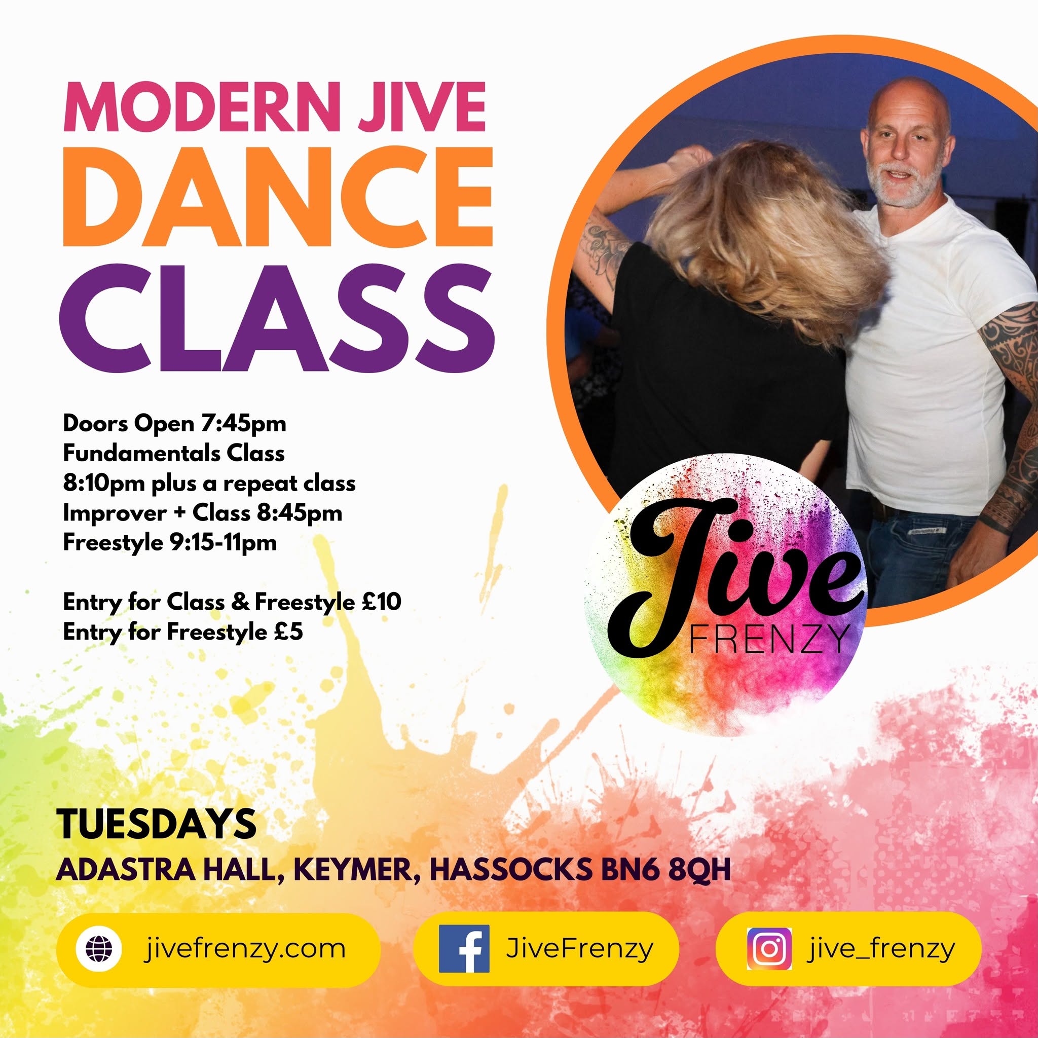 MODERN JIVE CLASS ALL LEVELS WELCOME BN6 8QH — TUE 13 OCT