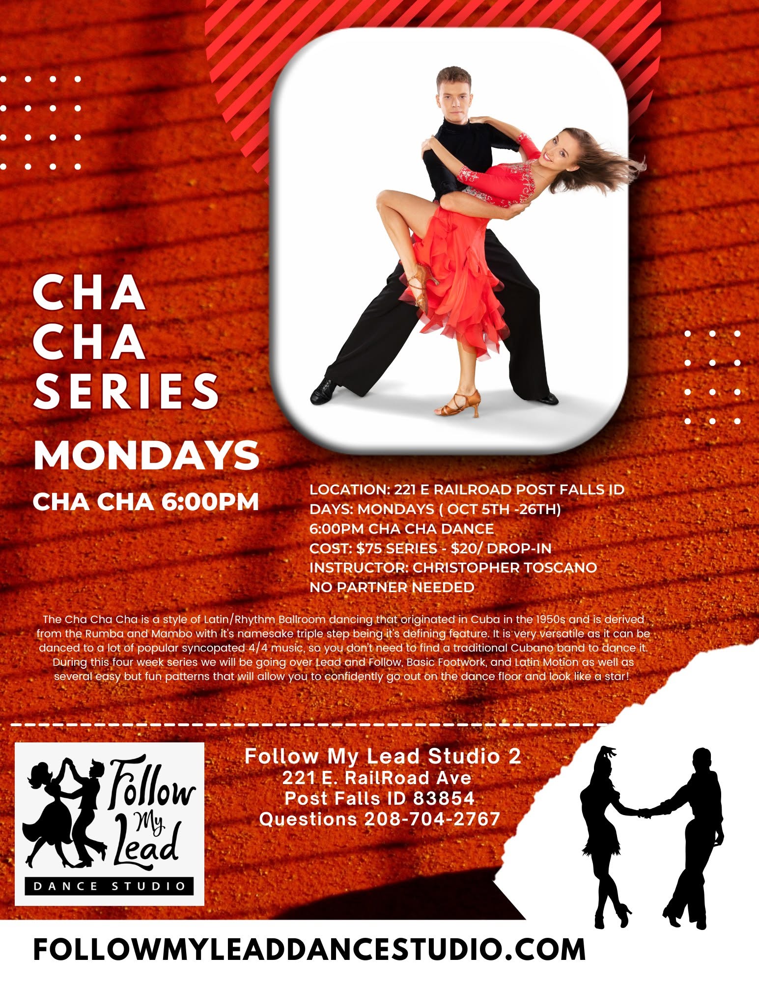 Monday Cha Cha Series — TUE 13 OCT