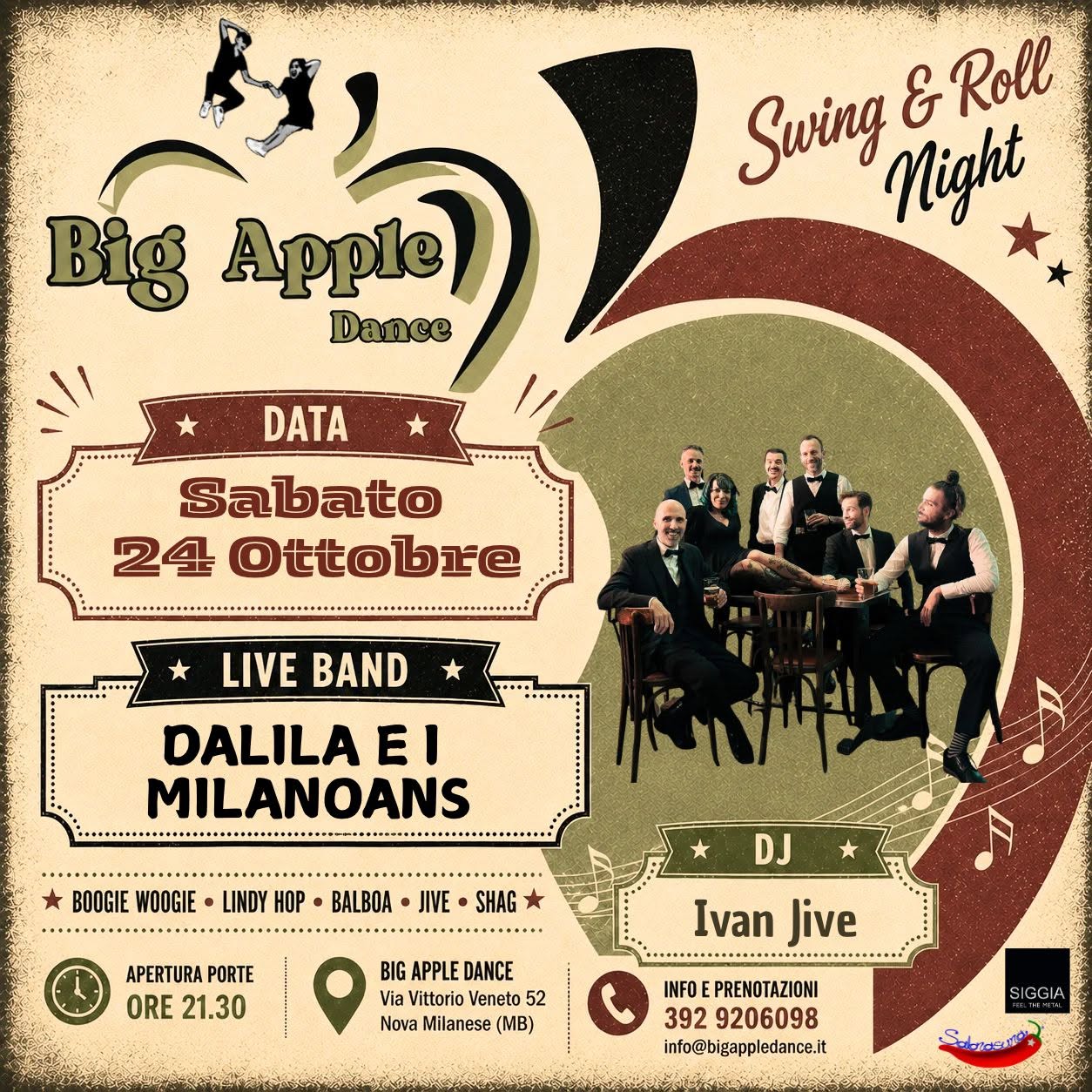 SWING & ROLL party night — SAT 24 – SUN 25 OCT