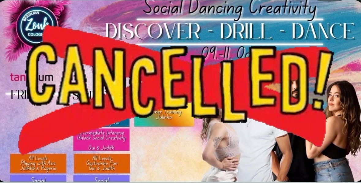 ❌CANCELLED ❌Zouk Discover⭐️Drill⭐️Dance-Social Dancing Boost Edition — FRI 9 – SUN 11 OCT
