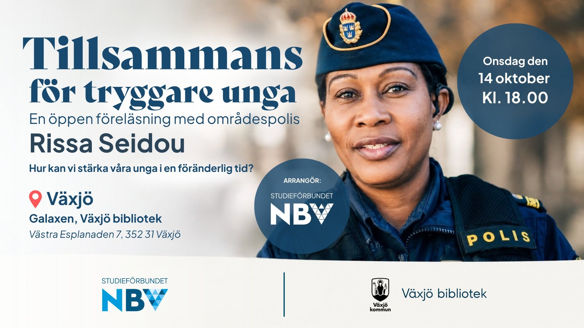 (Växjö) TILLSAMMANS: För tryggare unga — WED 14 OCT