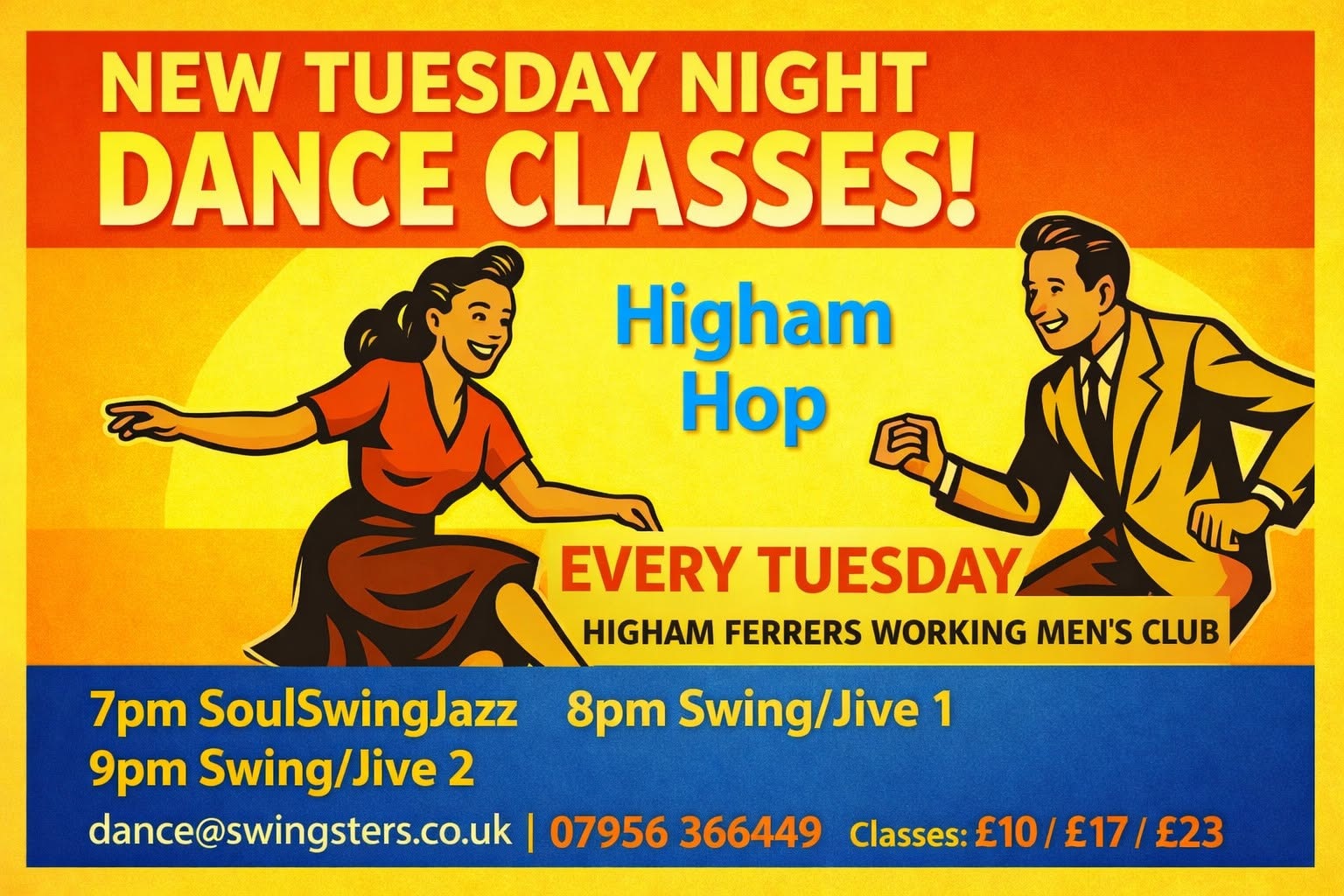 Swingsters Higham Hop - Jazz - Swing/Jive - Lindy Hop β TUE 13 OCT