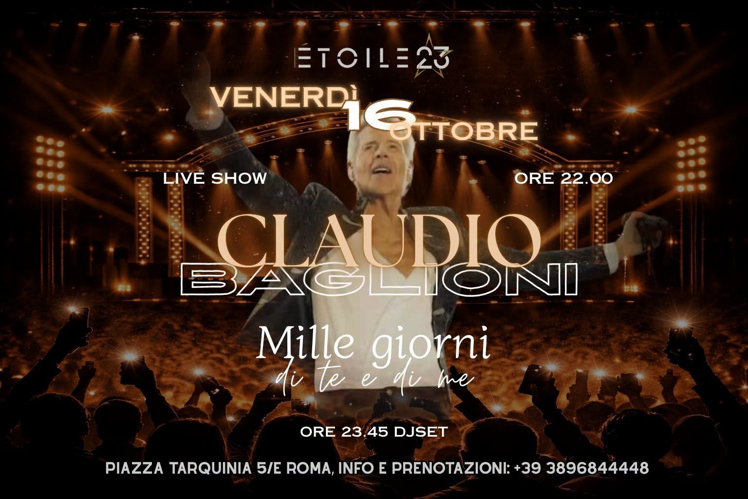 🎙MILLE GIORNI DI TE E DI ME..🎙 | Live Show & Dj Set — FRI 16 – SAT 17 OCT