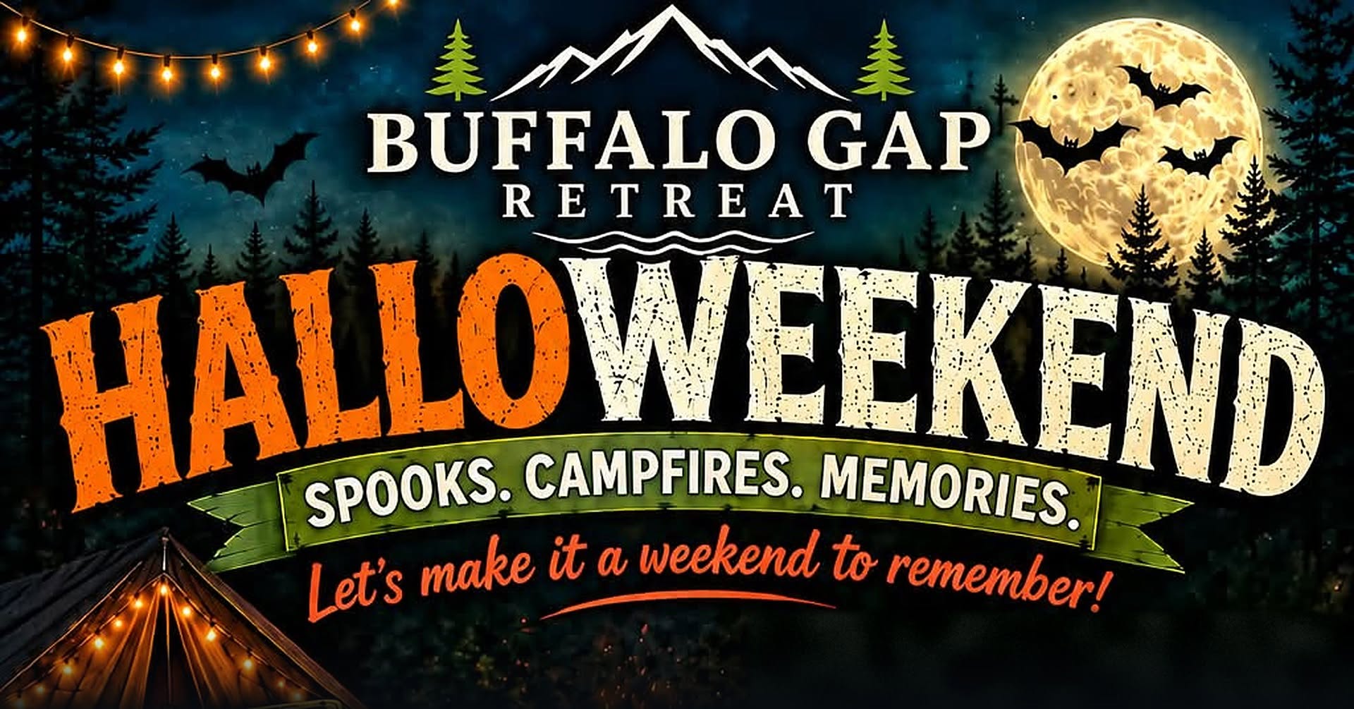 Halloweekend at Buffalo Gap Retreat! — FRI 30 OCT – SUN 1 NOV