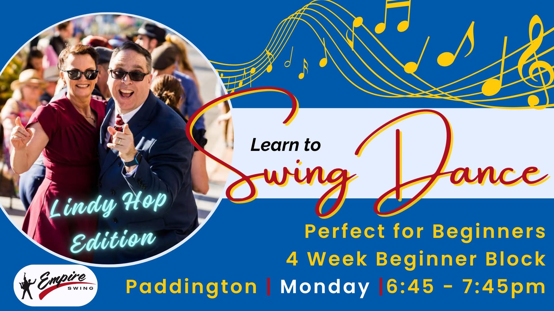 Learn to Swing Dance in 4 Weeks! - Lindy Hop Edition -  New Monday Beginner Block — MON 26 OCT