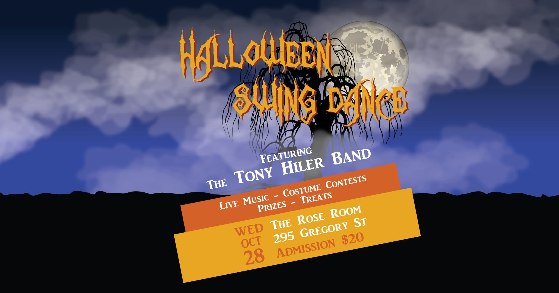 Halloween Swing Dance @ Lindy Jam w/ The Tony Hiler Band — THU 29 OCT