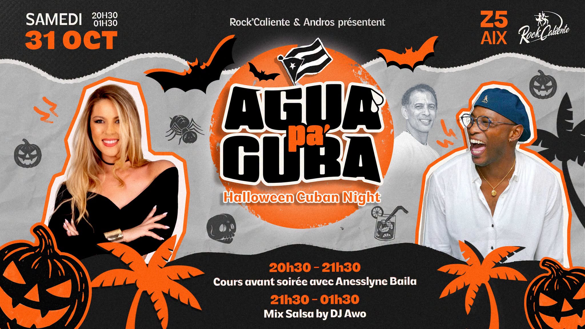 AGUA PA' CUBA | Soirée Salsa Cubaine au Z5 — SAT 31 OCT – SUN 1 NOV