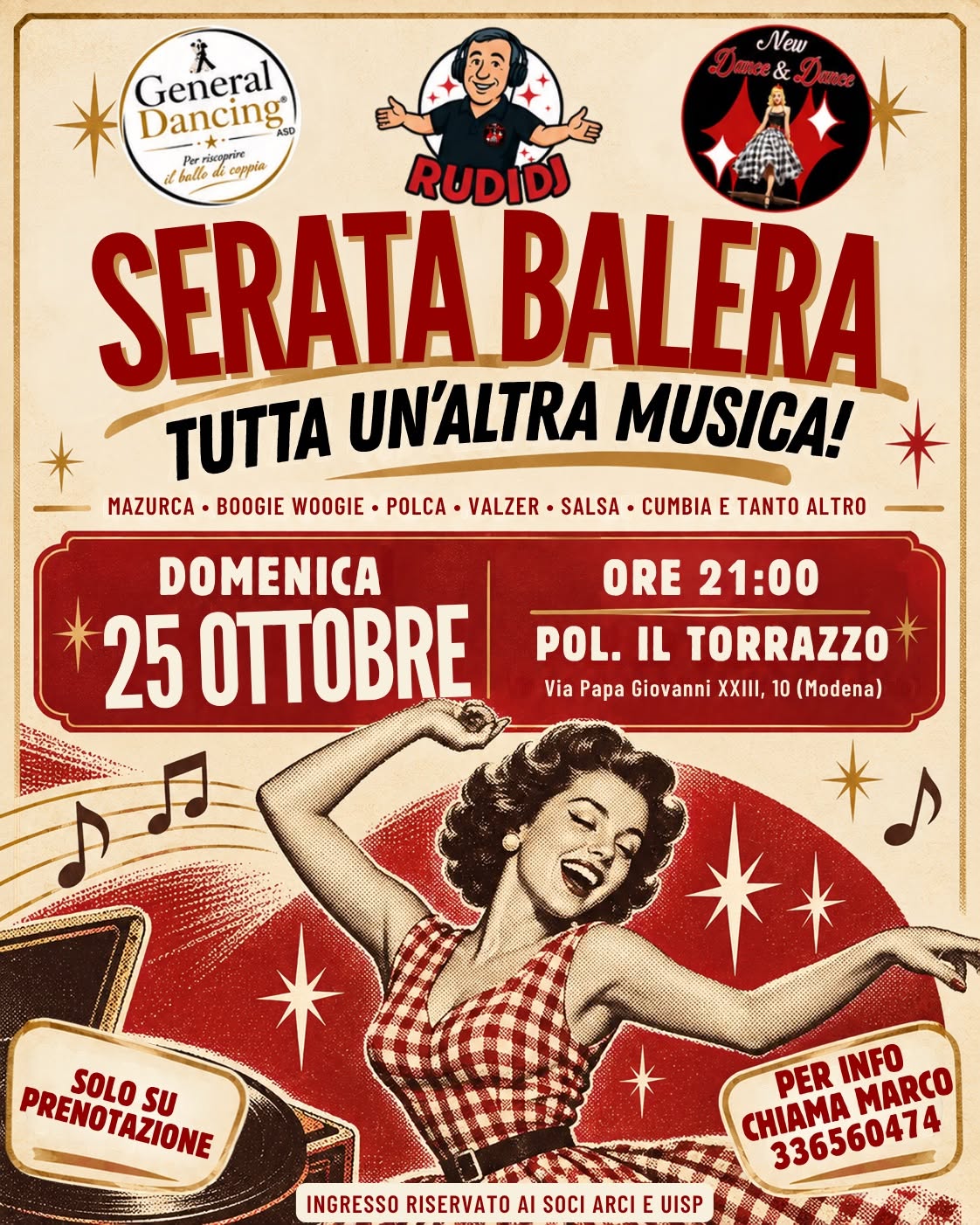 SERATA BALERA - TUTTA UN’ALTRA MUSICA — SUN 25 OCT