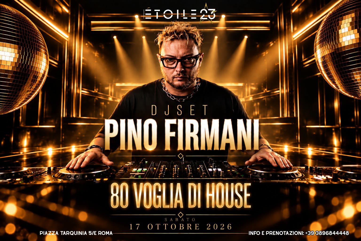 🪩 '80 VOGLIA DI HOUSE 🪩 | Prenota i tuoi occhiali!👓 — SAT 17 – SUN 18 OCT