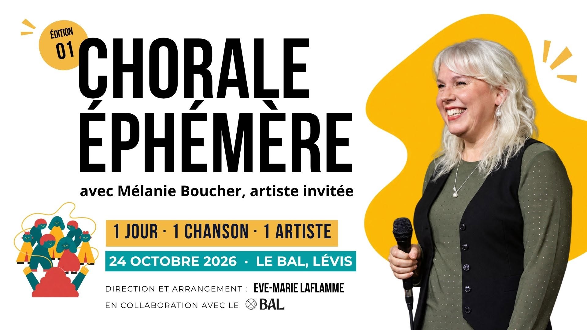 CHORALE รPHรMรRE - 1 JOUR ยท 1 CHANSON ยท 1 ARTISTE โ SAT 24 OCT