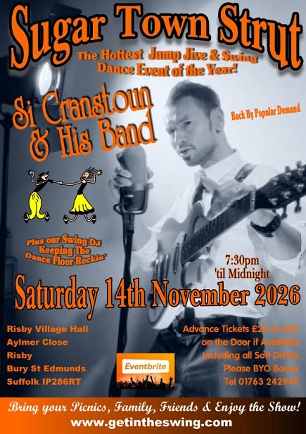 Sugar Town Strut - Si Cranstoun & His Band — SAT 14 NOV