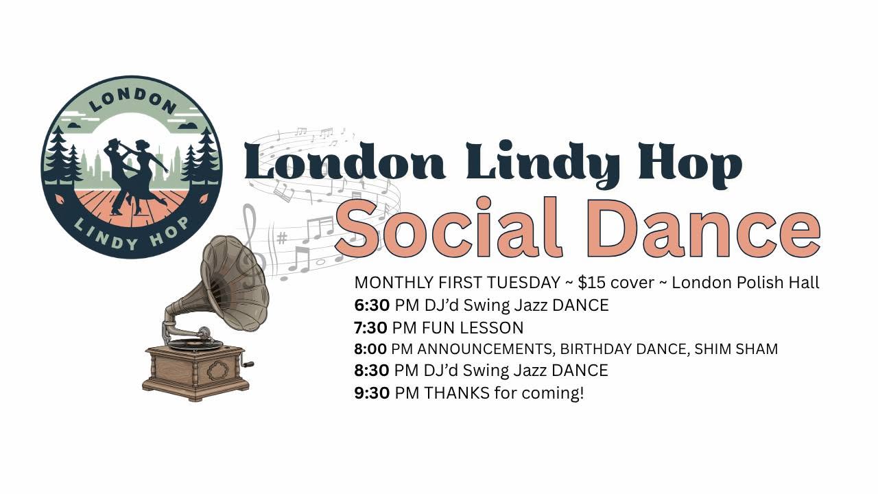 Monthly Tuesday Lindy Hop Social Dance - All Welcome! β TUE 3 β WED 4 NOV
