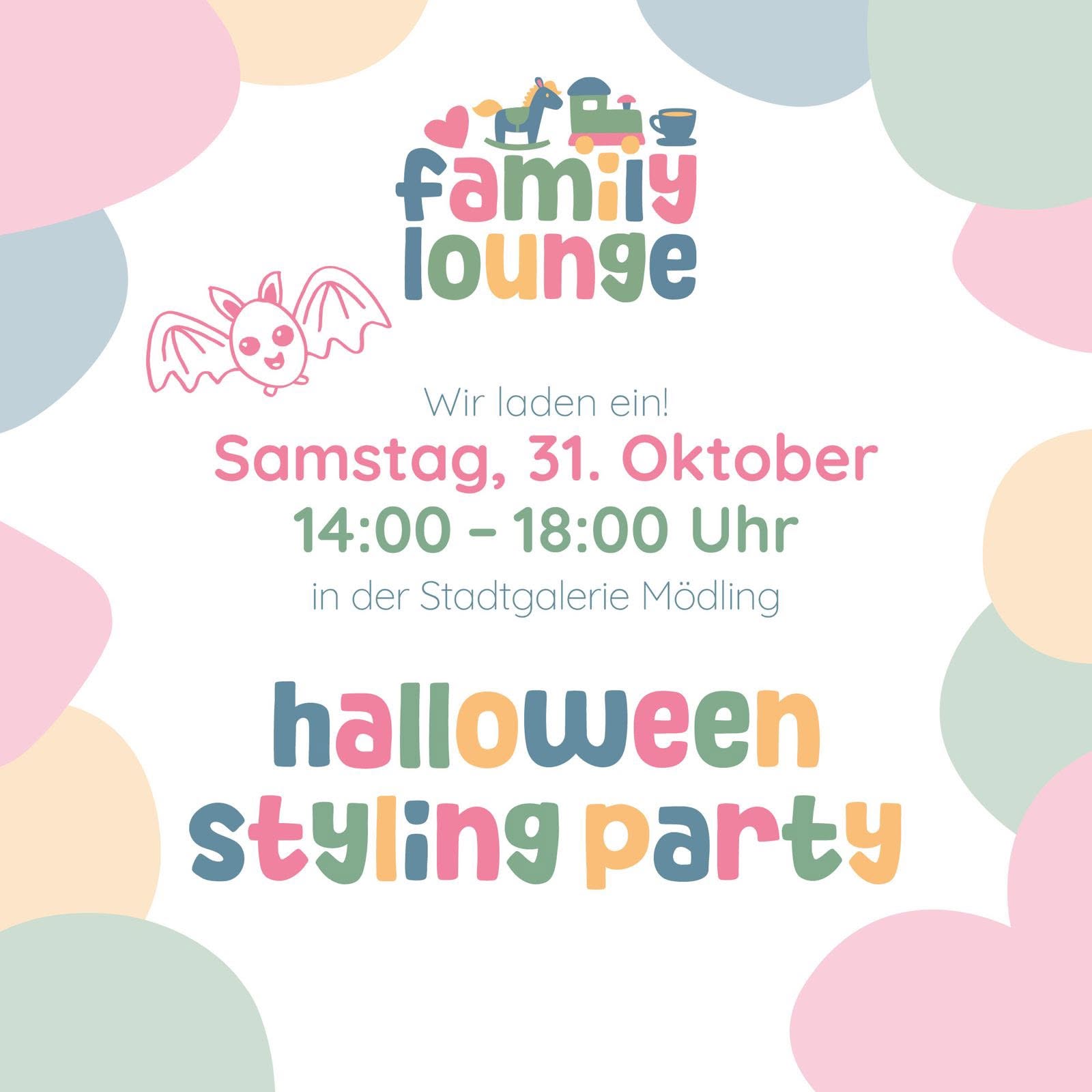 Halloween Styling Party (by Family Lounge) — SAT 31 OCT