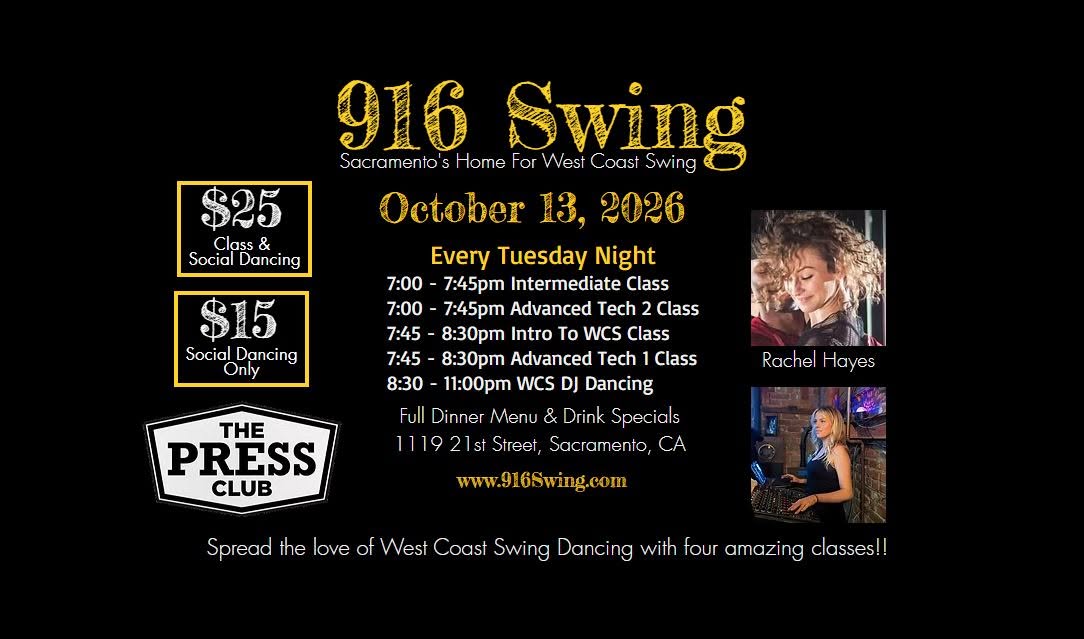 916 Swing, October 13, 2026 — WED 14 OCT