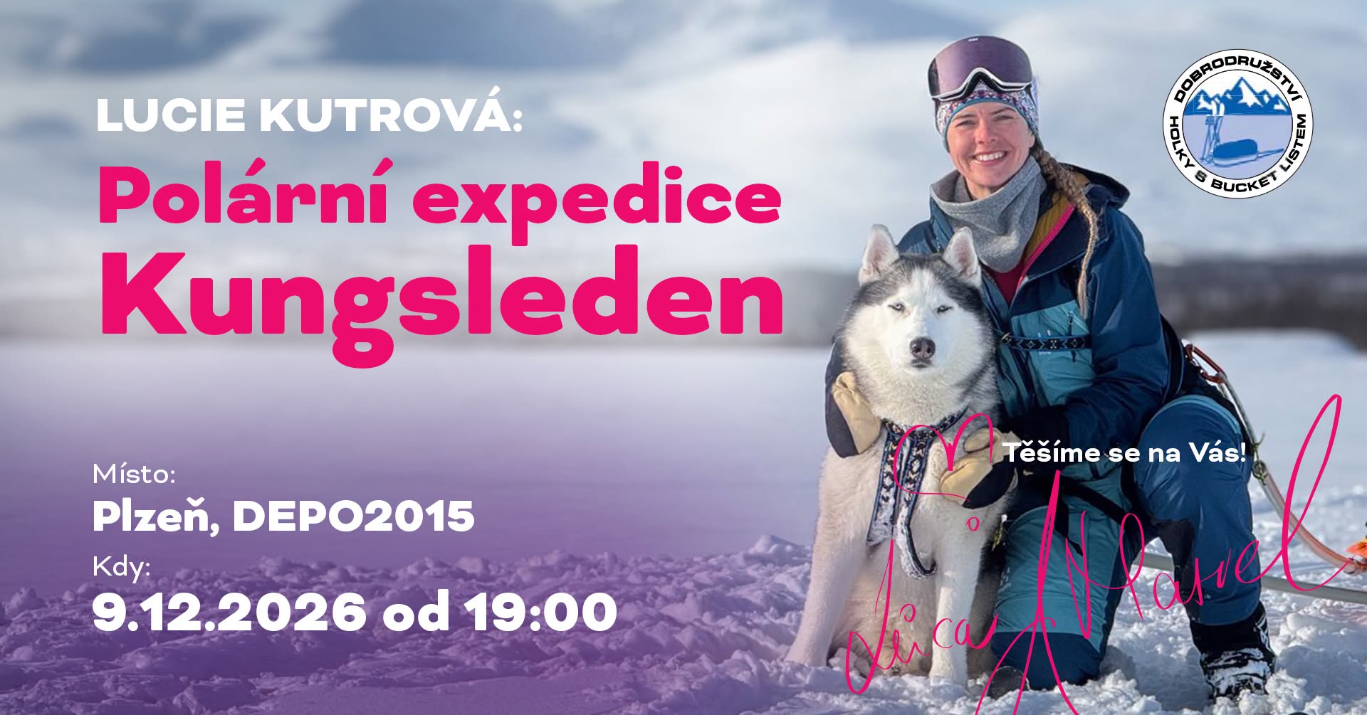 Lucie Kutrová: Polární expedice Kungsleden / Plzeň — WED 9 DEC