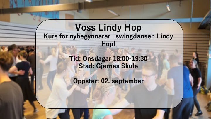 Nybegynnarkurs i Swingdans - Lindy Hop — WED 14 OCT