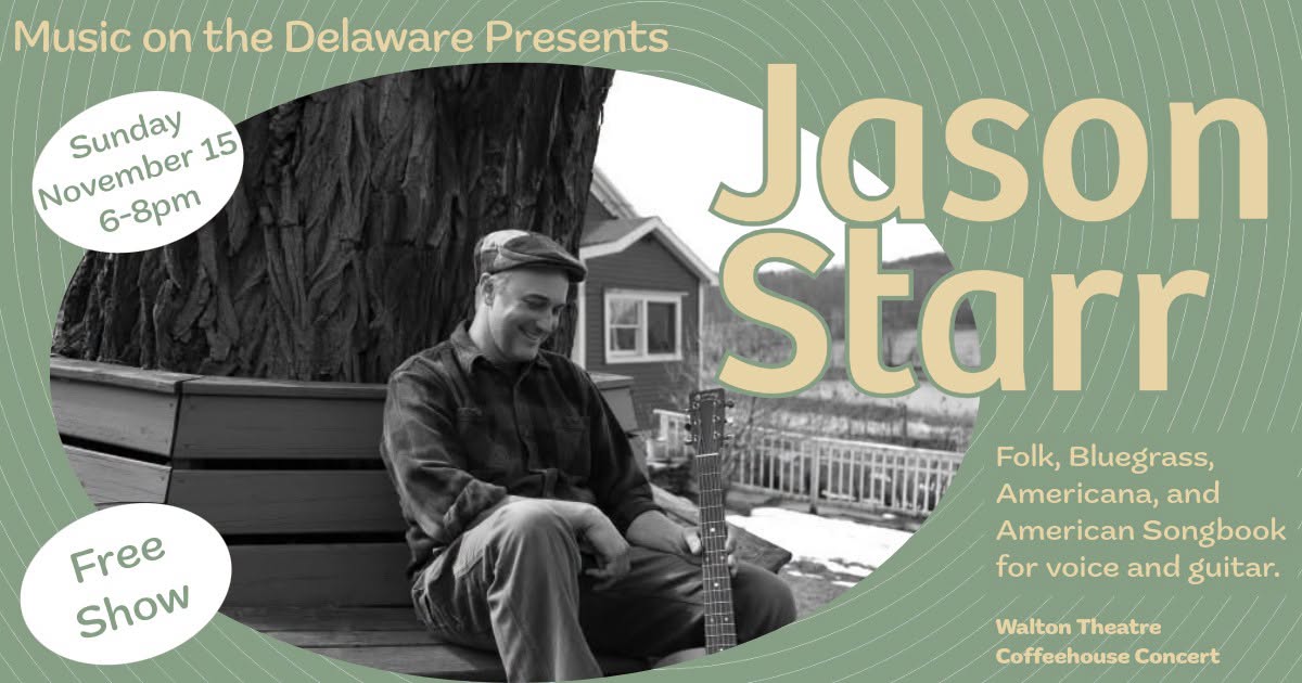 Jason Starr Coffeehouse Concert — SUN 15 – MON 16 NOV