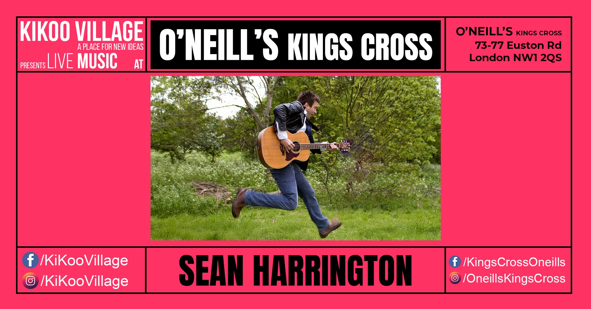 O'NEILL's KINGS CROSS with SEAN HARRINGTON — SAT 10 OCT