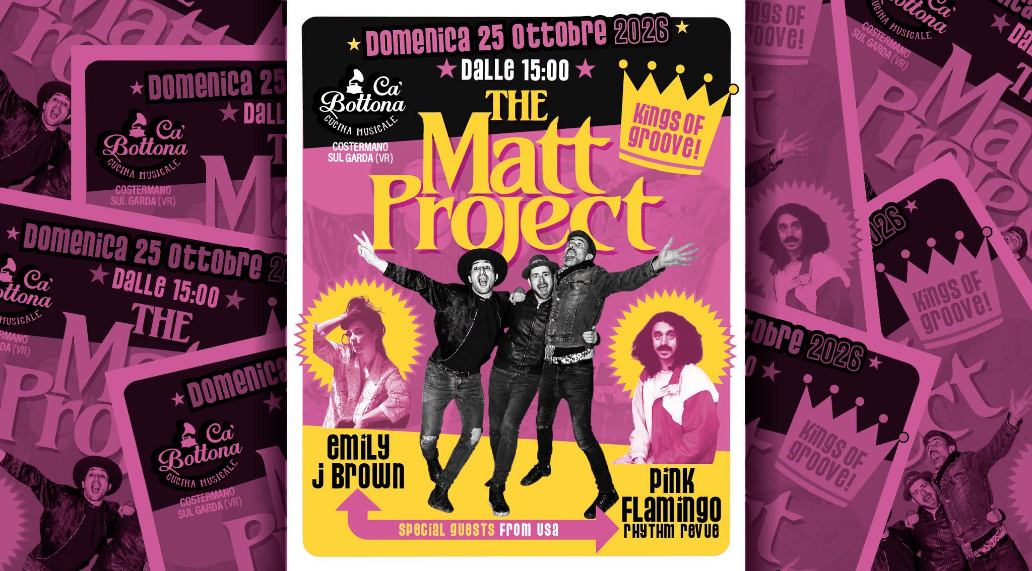 THE MATT PROJECT special guests: Emily J Brown + Punk Flamingo Rhythm Revue — SUN 25 OCT