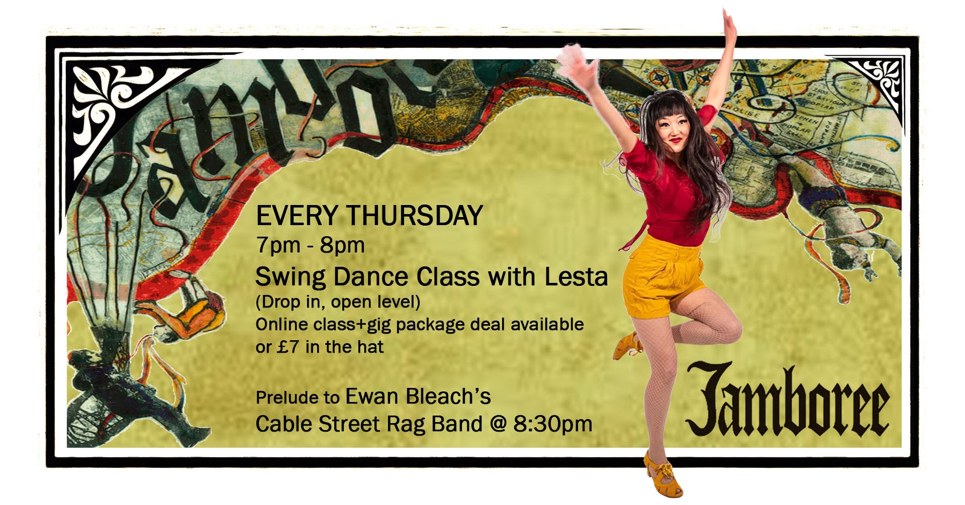 Swing Dance Class with Lesta at Jamboree — THU 15 OCT