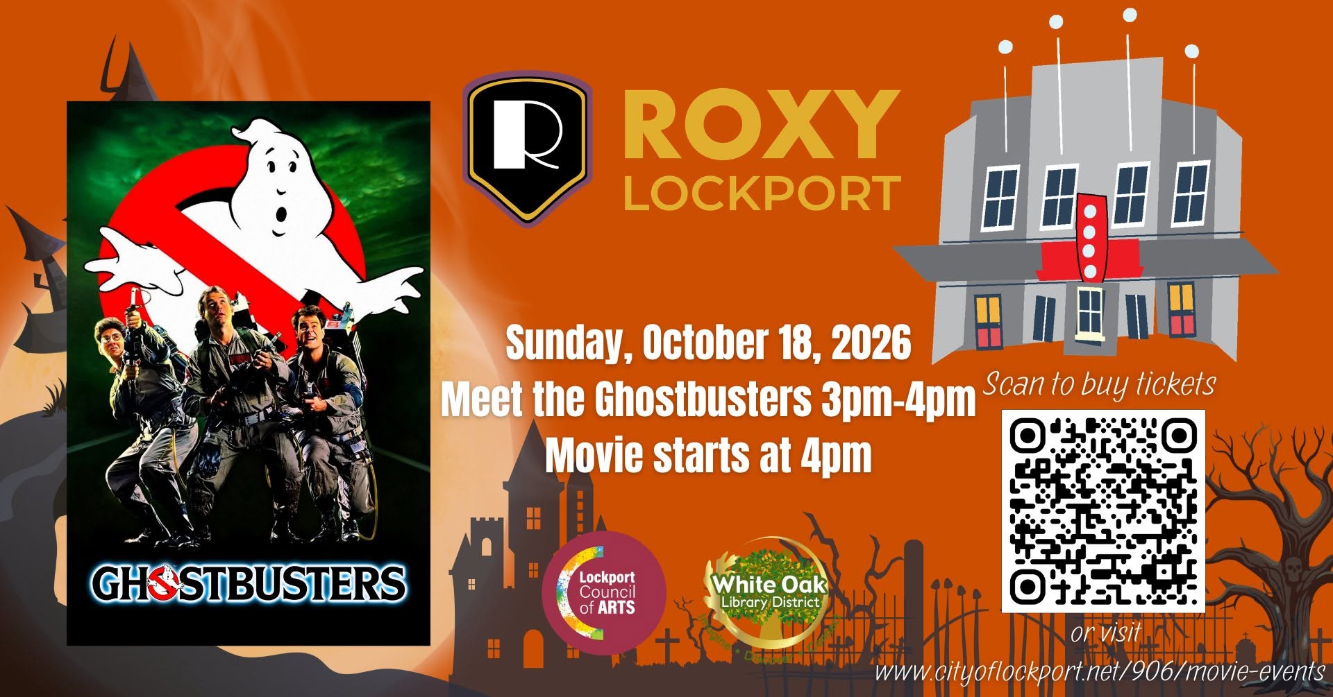 Movies at the ROXY - Ghostbusters — SUN 18 OCT