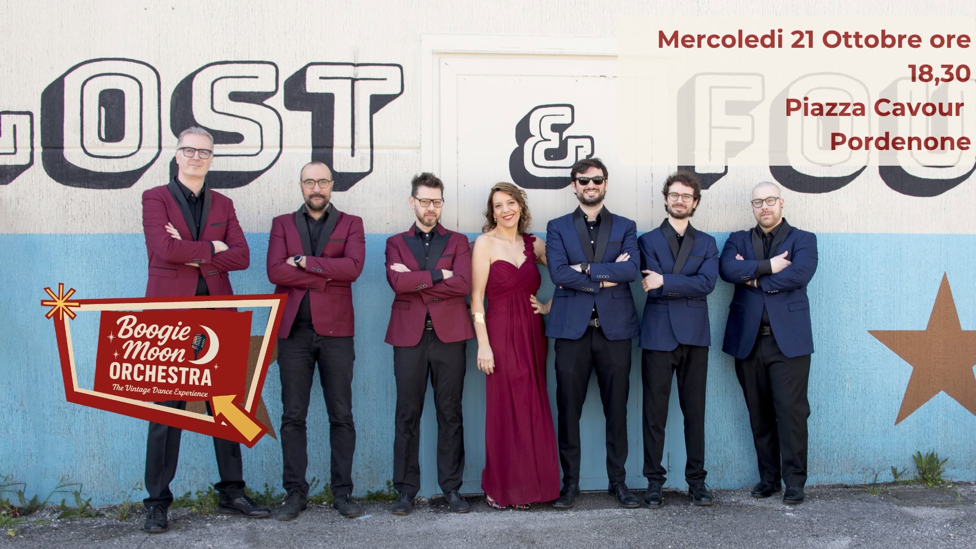 BoogieMoonOrchestra Live Piazza Cavour-Pordenone — WED 21 OCT