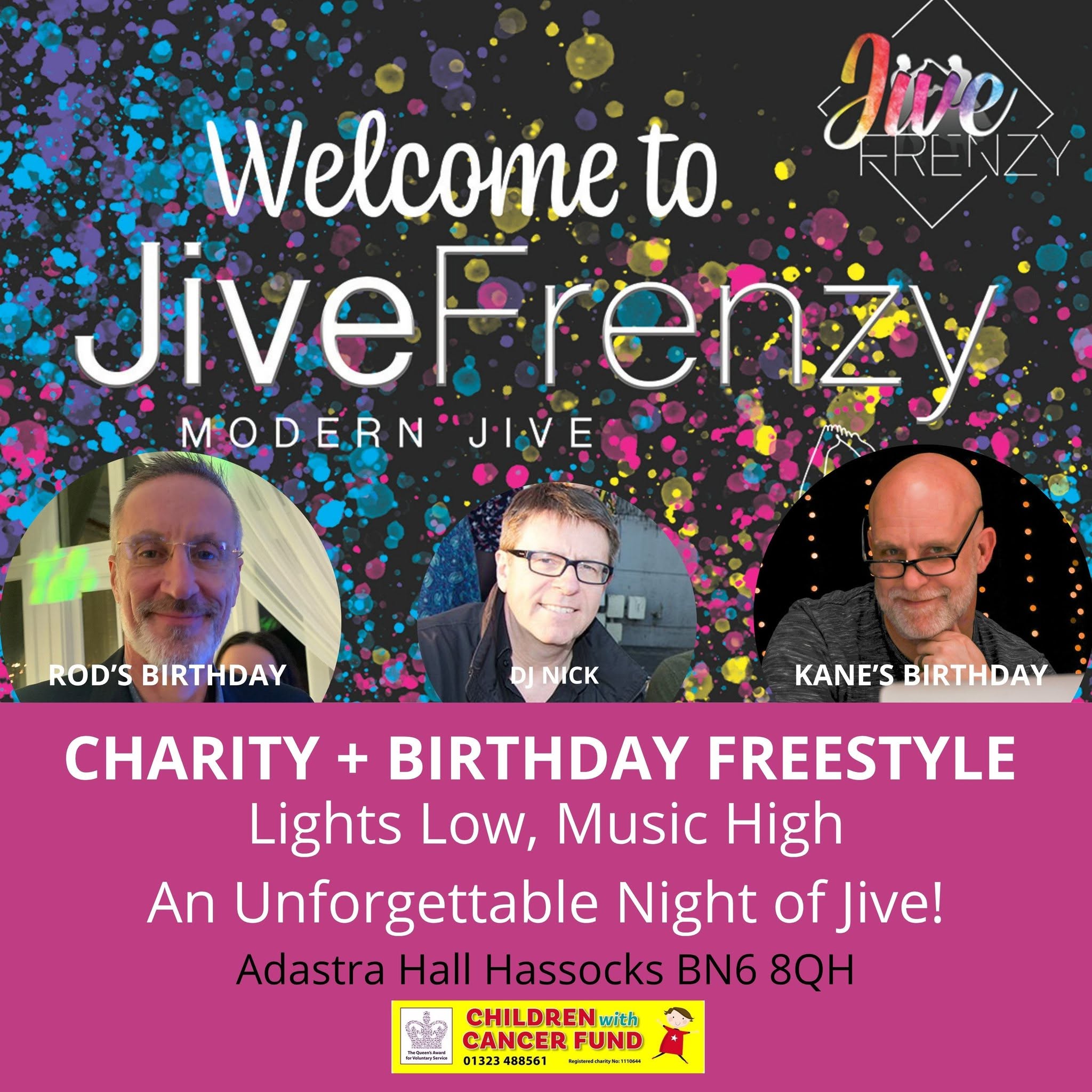 MODERN JIVE CHARITY FREESTYLE WITH 2DJs and 2 BIRTHDAYS 24/10/26 BN6 8QH — SAT 24 OCT