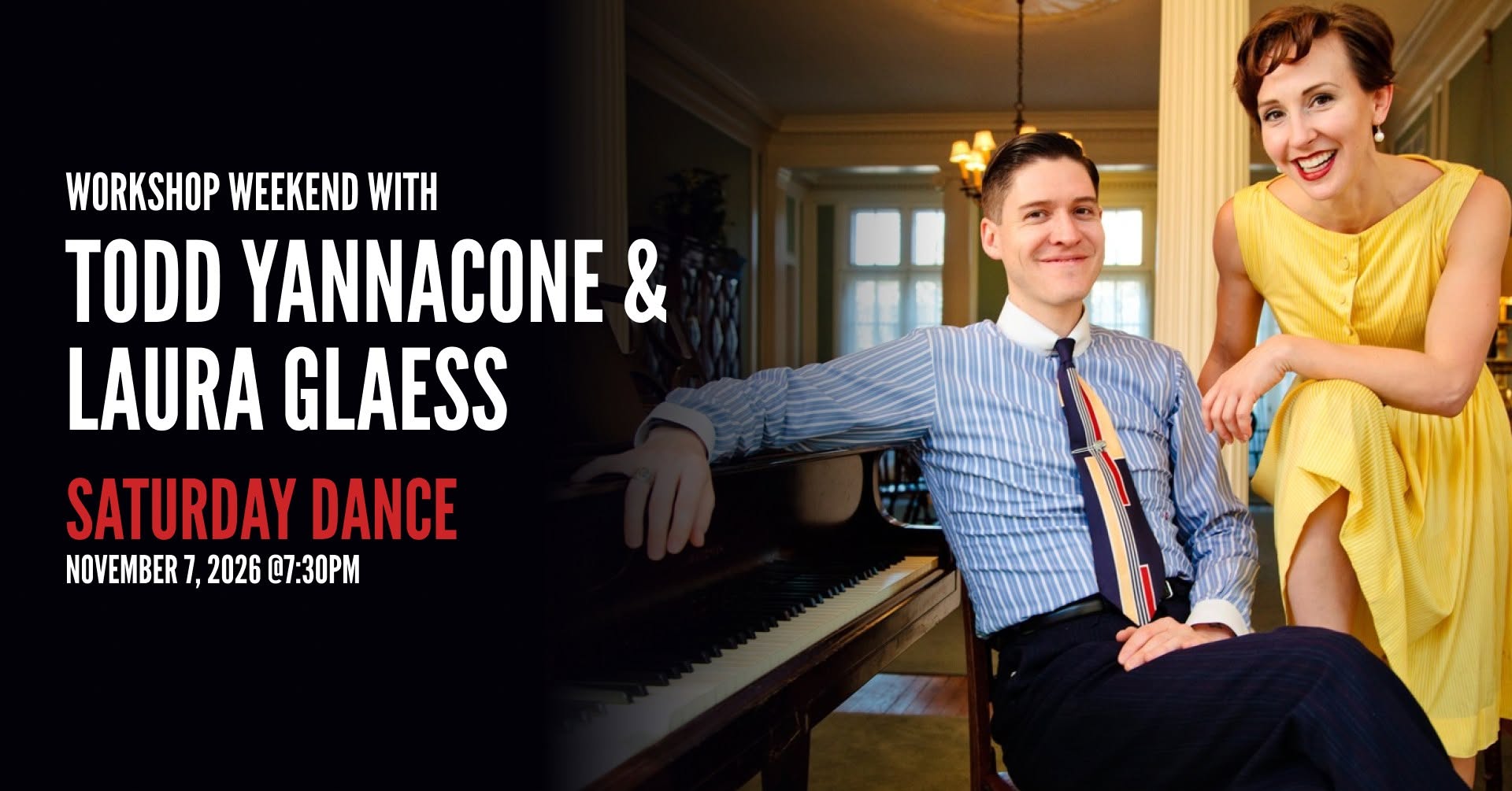 Saturday Dance with Todd & Laura — SUN 8 NOV