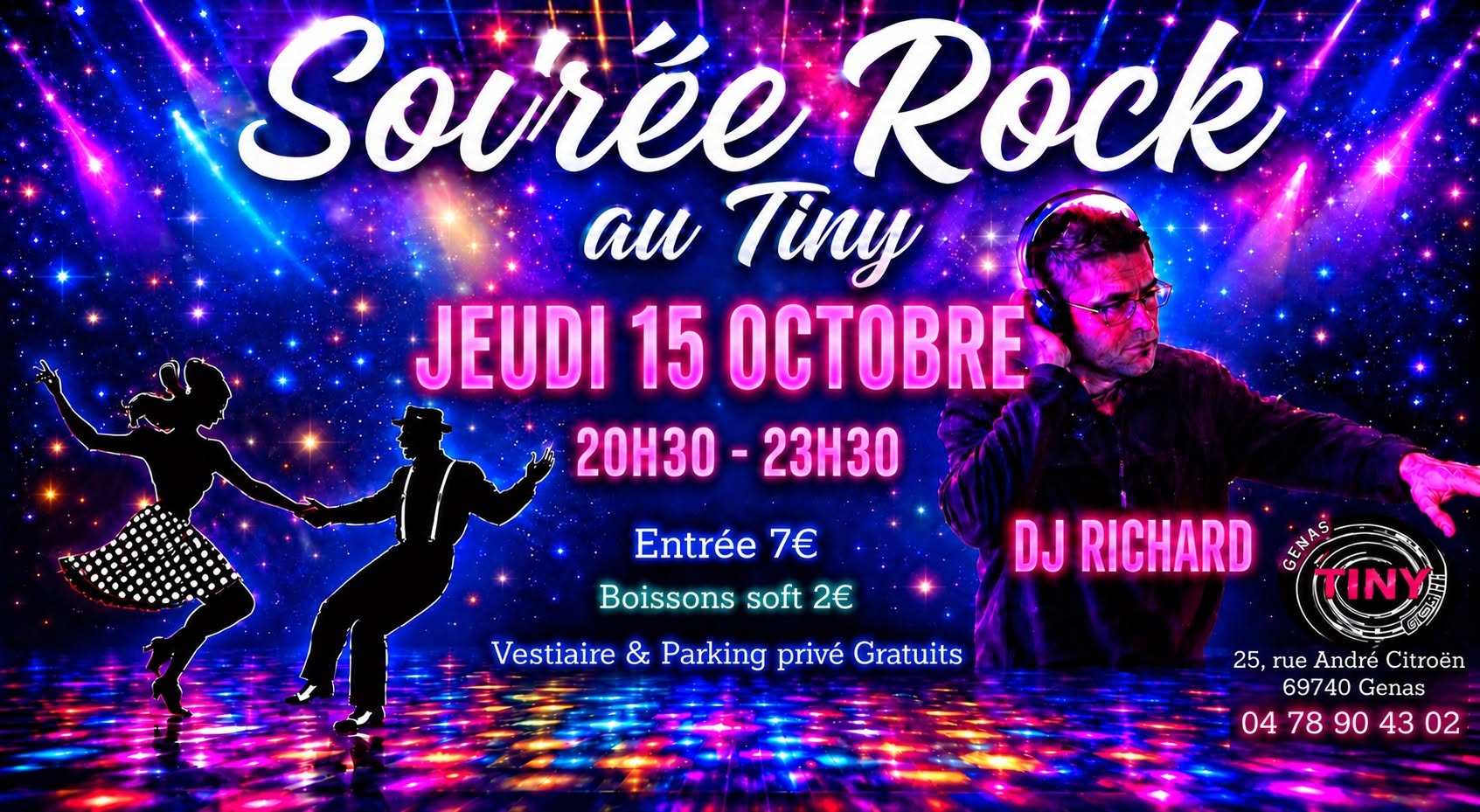 SOIREE ROCK avec DJ Richard — THU 15 OCT