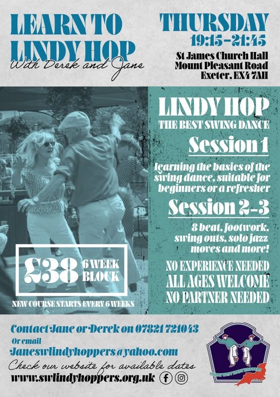 Learn to Swing Dance in Exeter - Lindy Hop  — THU 15 OCT
