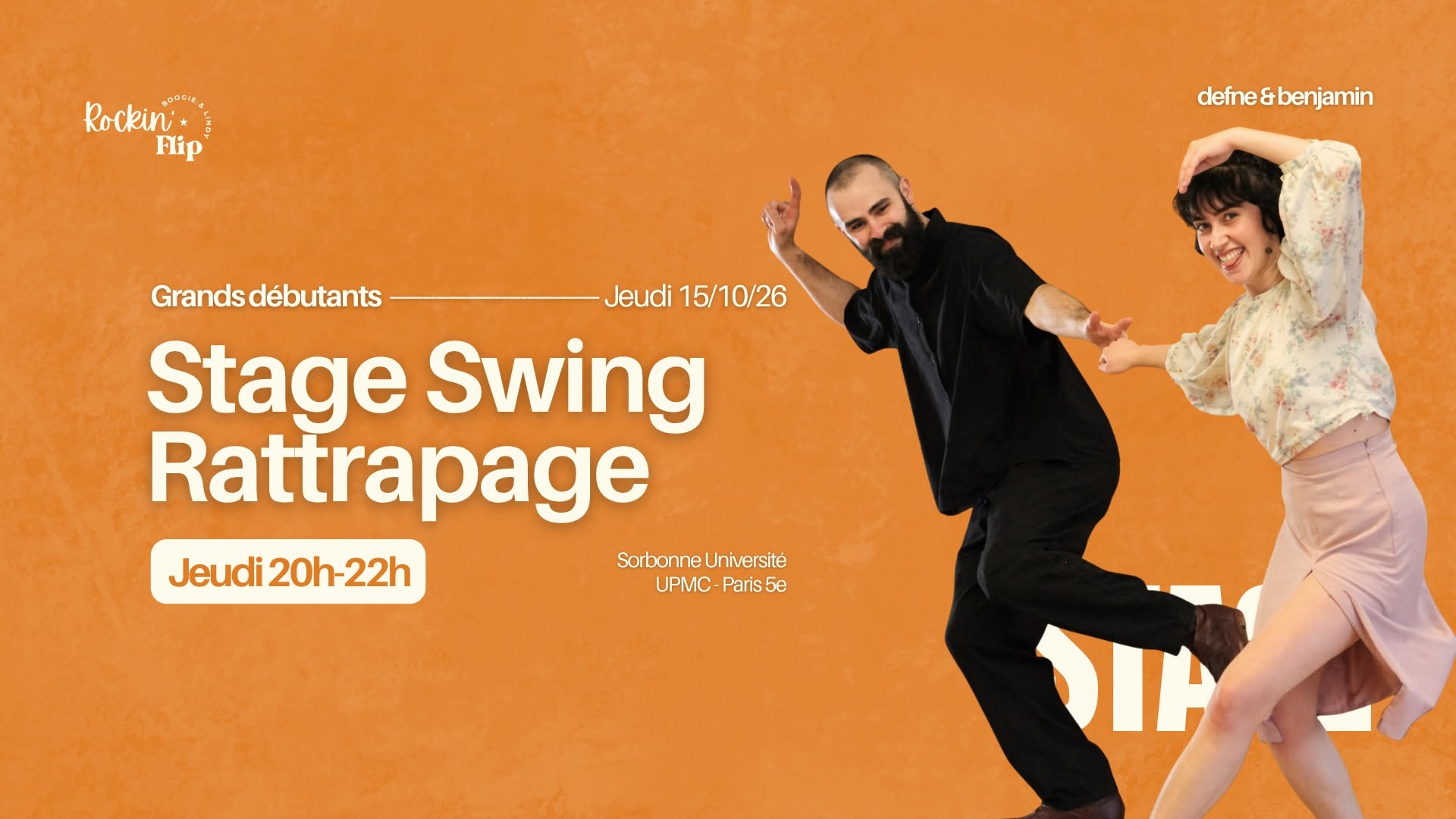 Stage Rattrapage Swing Débutant — THU 15 OCT