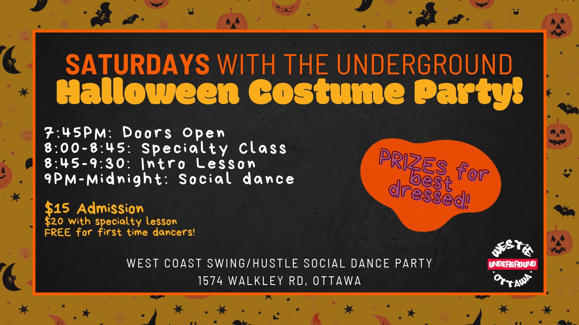 Saturdays with The Underground β HALLOWEEN EDITION! ππ»π¬πΊβ¨ β SAT 31 OCT