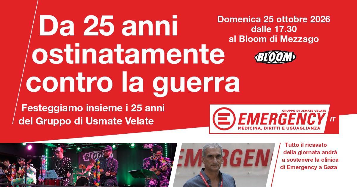 EMERGENCY DAY β‘οΈ BLOOM Mezzago (MB) β SUN 25 OCT