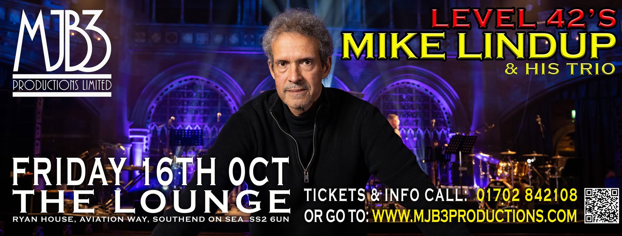 MIKE LINDUP TRIO LIVE AT THE LOUNGE SOUTHEND — FRI 16 OCT