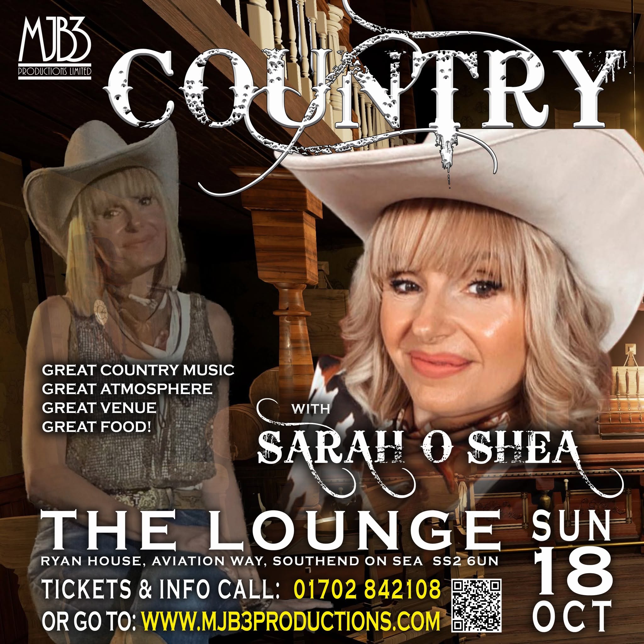Sarah O’Shea live at The Lounge Southend — SUN 18 OCT