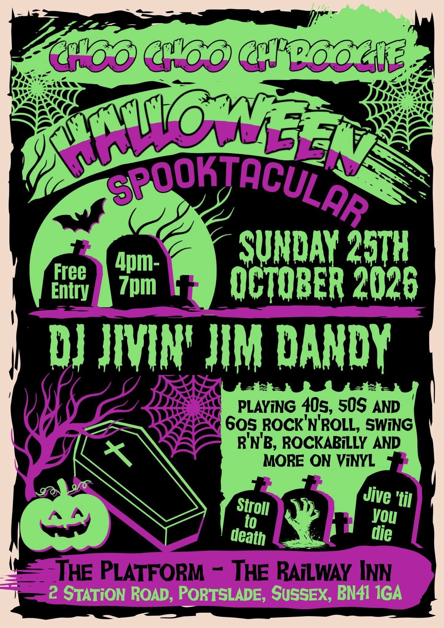 Choo Choo Ch'Boogie Halloween Spooktacular β SUN 25 OCT