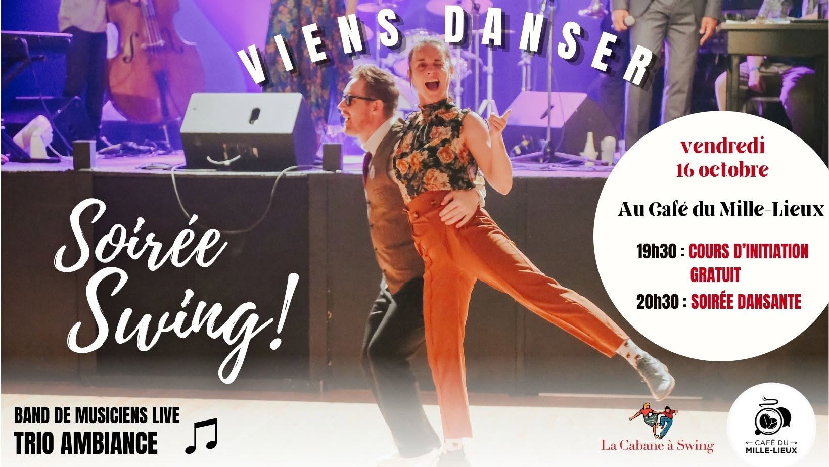 Soirée Swing au Café du Mille-Lieux! — FRI 16 OCT