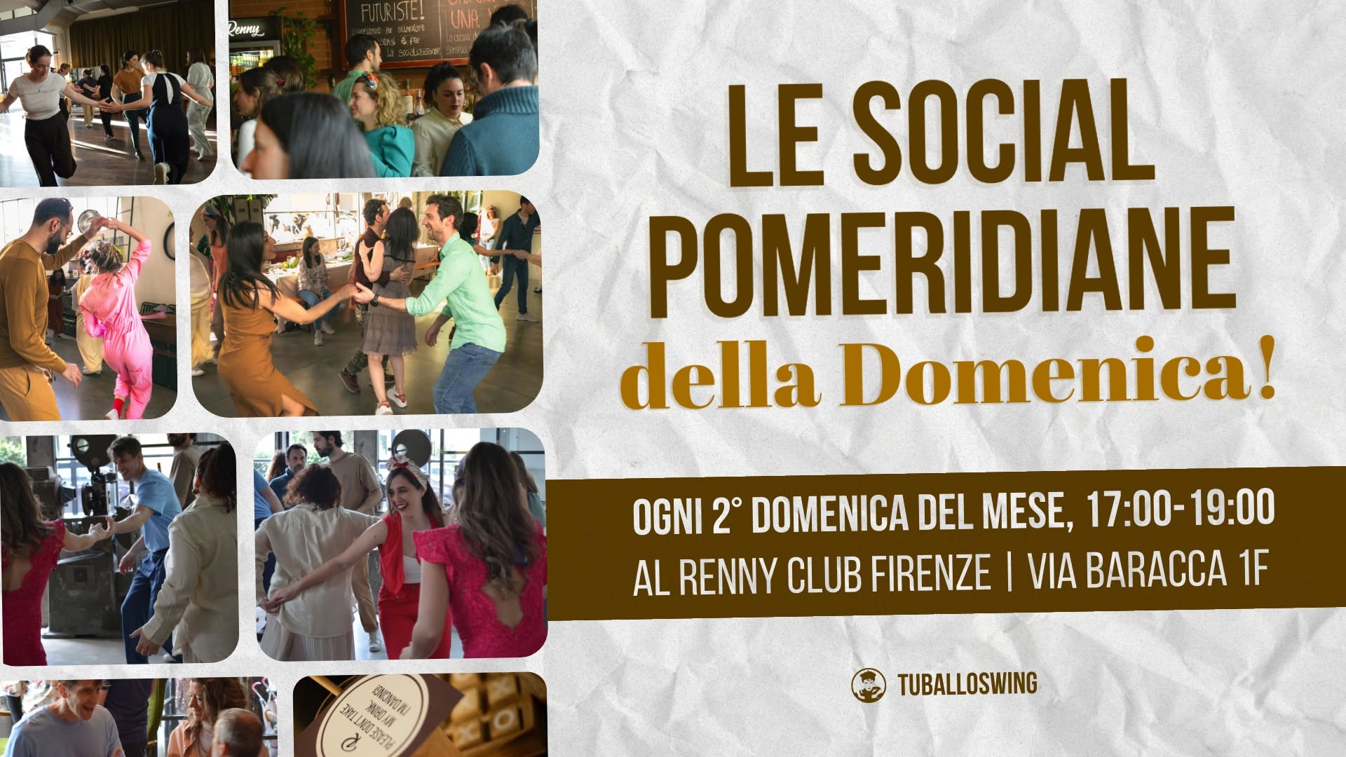 La Social Pomeridiana della Domenica al Renny Club! โ SUN 11 OCT