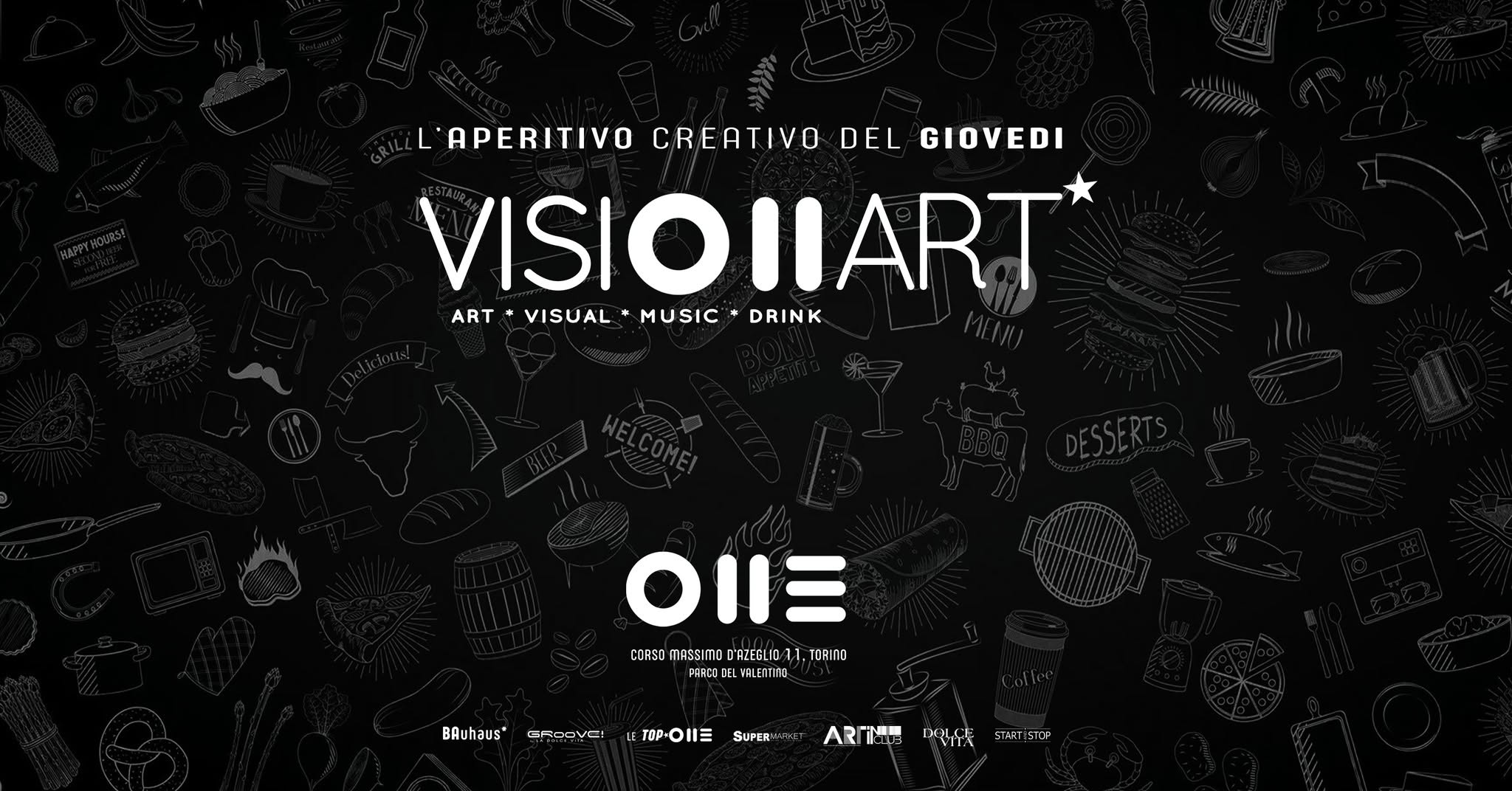 I GIOVEDI VISIONART* // L'APERITIVO CREATIVO // ONE โ๏ธ โ THU 1 โ WED 14 OCT