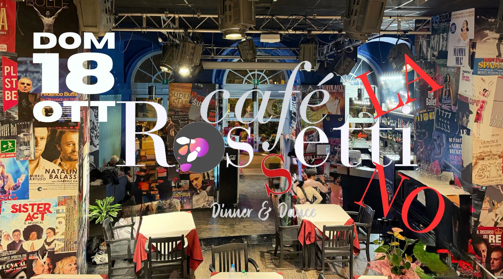 Café Rossetti LATINO "volvemos a la pista!" — SUN 18 OCT