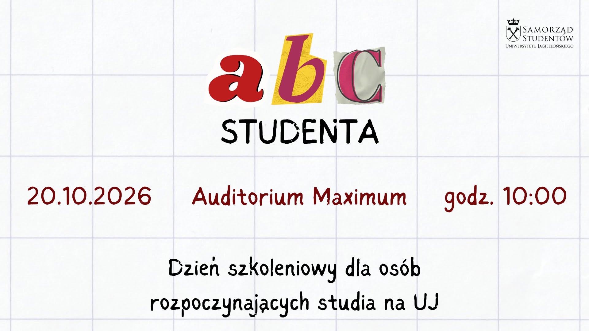 ABC Studenta | Dzień szkoleniowy — TUE 20 OCT