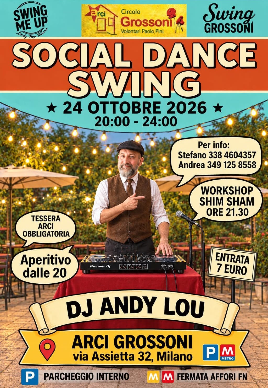 SERATA SWING & WORKSHOP DI SHIM SHAM — SAT 24 OCT