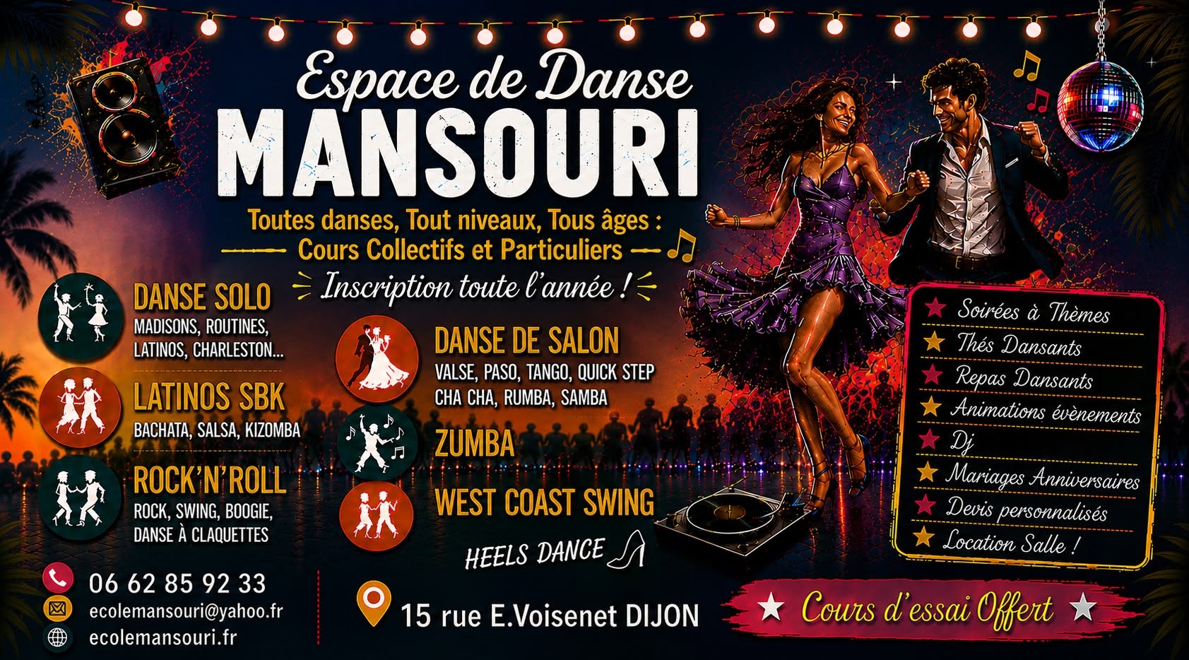 C'est la Rentrée danse en septembre, envie de Danser, de Bouger et de vous faire plaisir ? — SAT 10 OCT