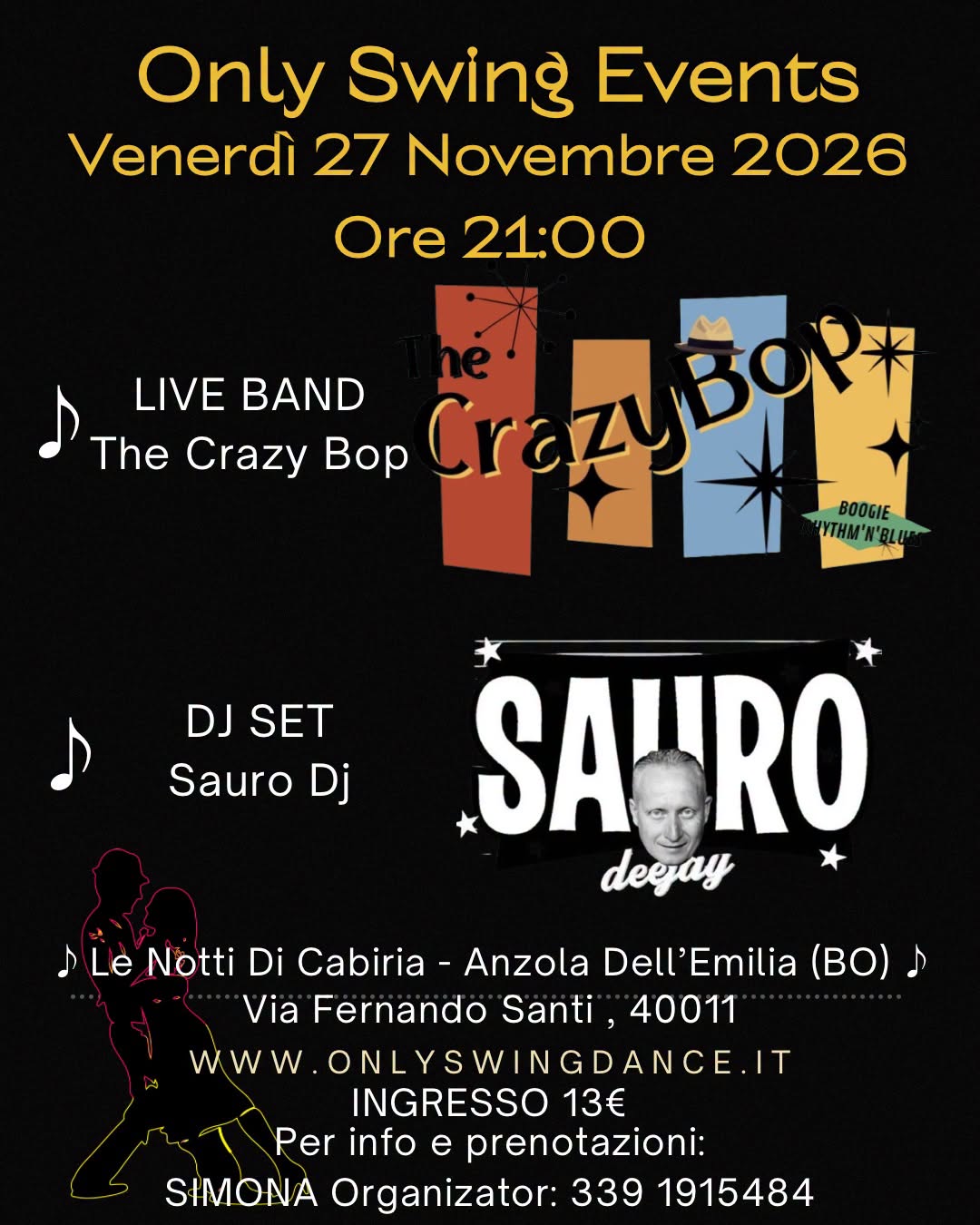 ONLY SWING EVENT — FRI 27 NOV