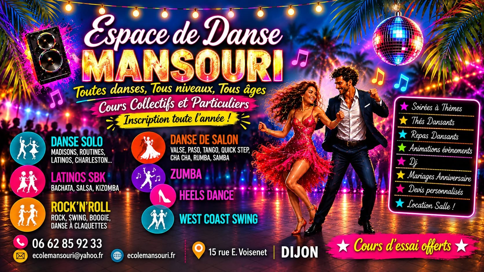 C'est la Rentrée danse en septembre, envie de Danser, de Bouger et de vous faire plaisir ? — SUN 11 OCT