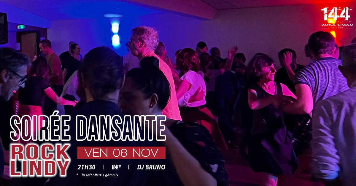 SOIRÉE DANSANTE ROCK & LINDY au 144 Dance Studio — FRI 6 NOV