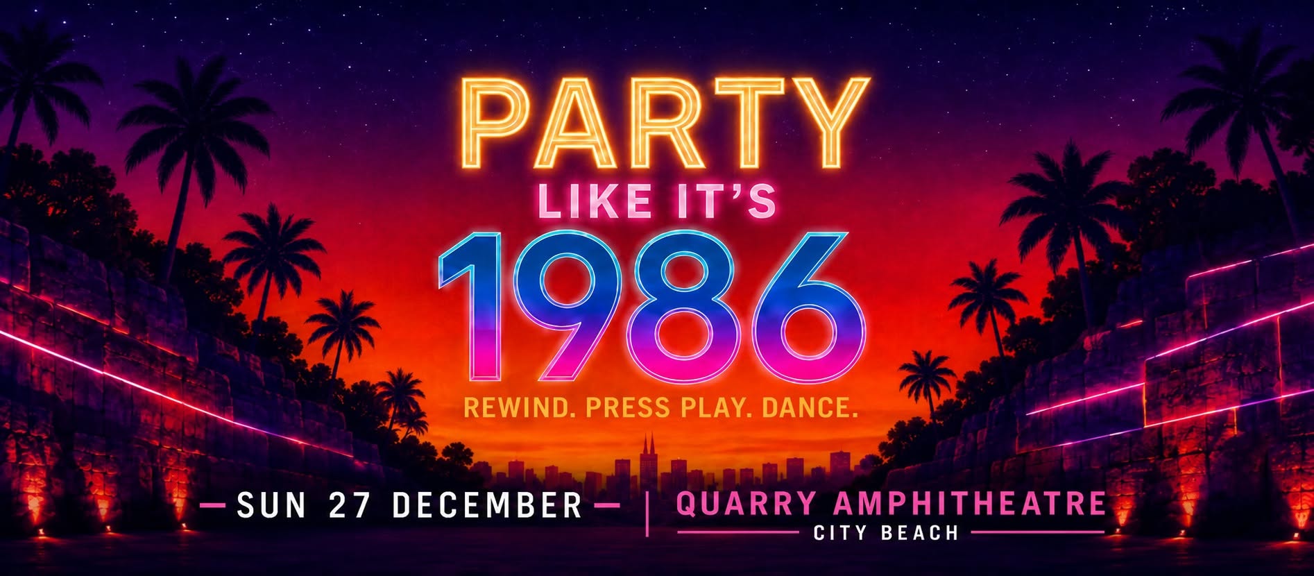 PARTY LIKE IT'S 1986! | Back to the 80s — SUN 27 DEC